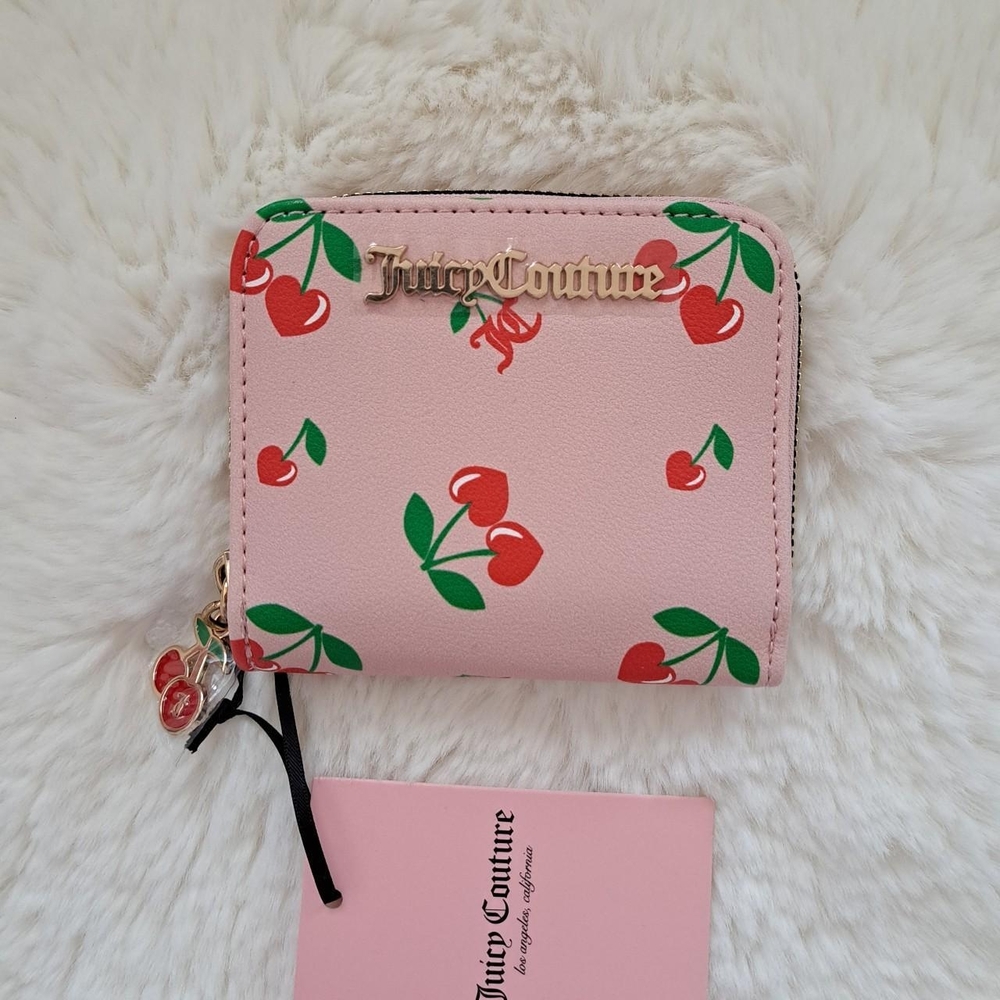 NWT Juicy Couture Pink and Red Cherry Wallet